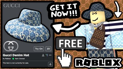 roblox free gucci hat|free gucci garden hats.